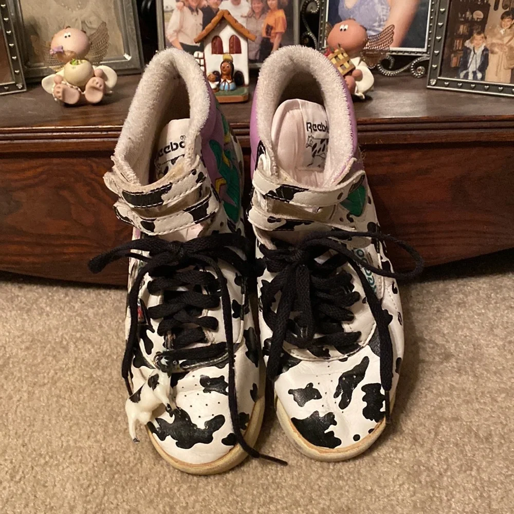 Vintage Reebok Desert Cow Pattern - Picture 2 of 8
